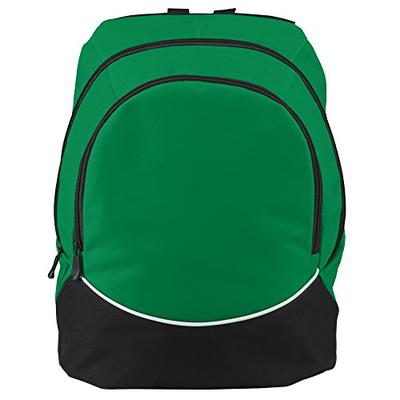 Augusta Sportswear Large Tri-Color Backpack, One Size, Kelly/Black/White