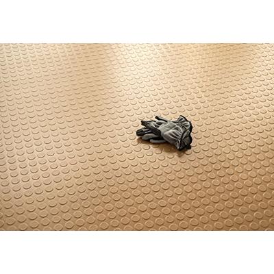 8'6" X22' 75 Mil Coin Garage Floor Mat Sandstone