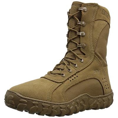 Rocky Men's S2V Tactical Military Work Boots, Brown Leather, 8.5 M