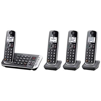 Panasonic Link2Cell Bluetooth DECT 6.0 Expandable Cordless Phone System with Digital Answering Syste